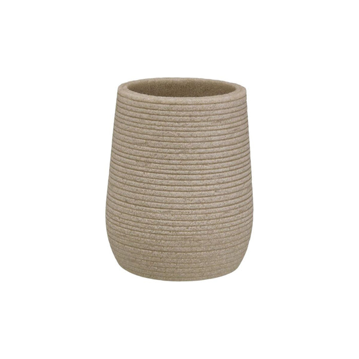 Поставка за четка за зъби Versa Бежов Смола 8,5 x 10 x 8,5 cm