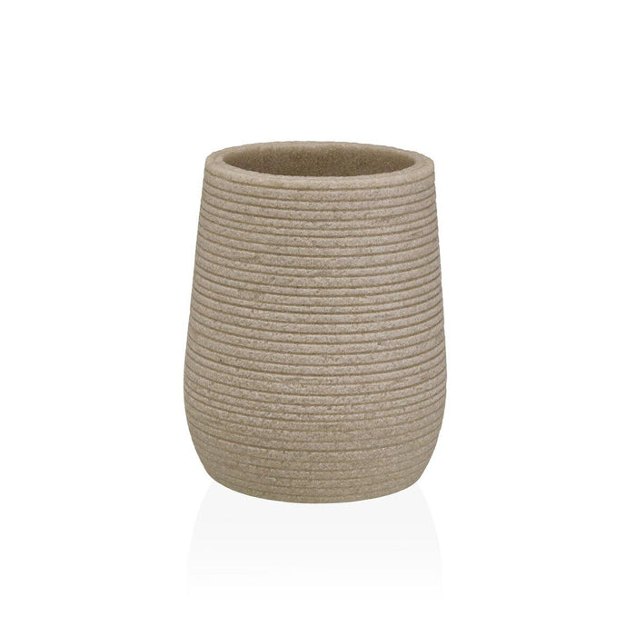 Поставка за четка за зъби Versa Бежов Смола 8,5 x 10 x 8,5 cm