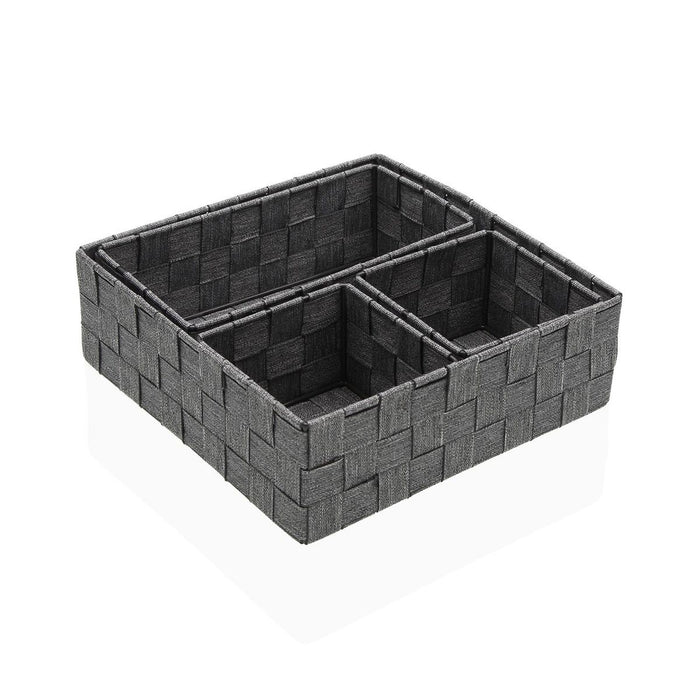Игра на Кошници Versa Сламка полипропилен Царевична влакна 26 x 8,5 x 26 cm