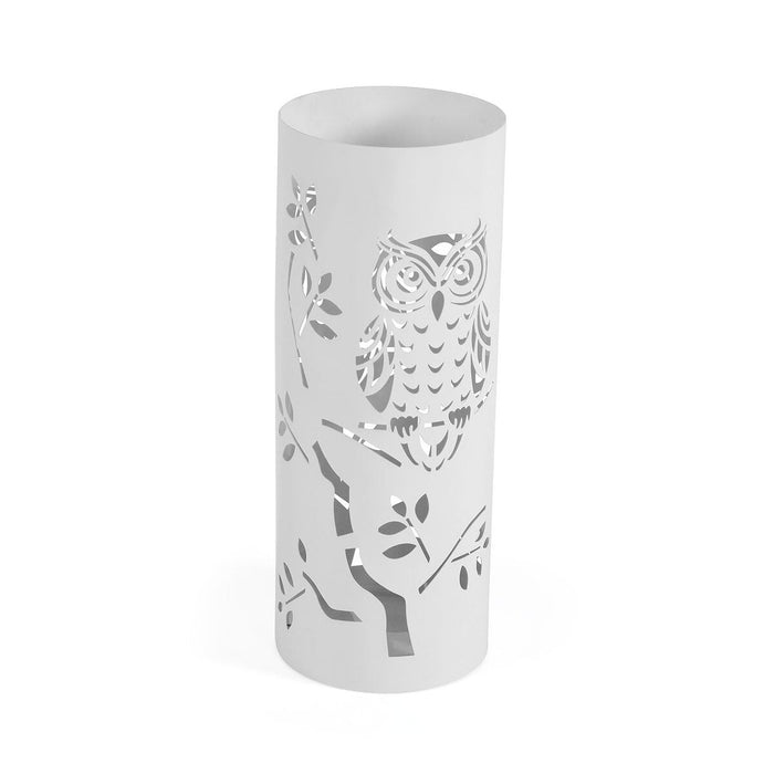 поставка за чадъри Versa Бял Семейство бухали 19 x 49 x 19 cm