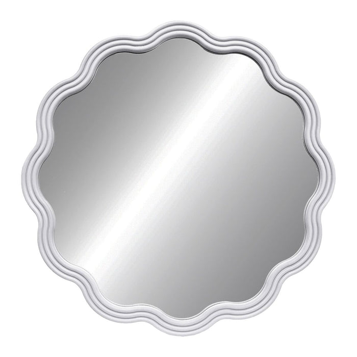 Стенно огледало Versa Бял 3 x 60 x 60 cm