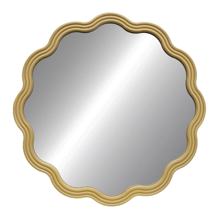Стенно огледало Versa Златен 3 x 60 x 60 cm