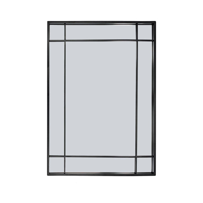 Стенно огледало Versa Черен 2,9 X 76 X 53 CM
