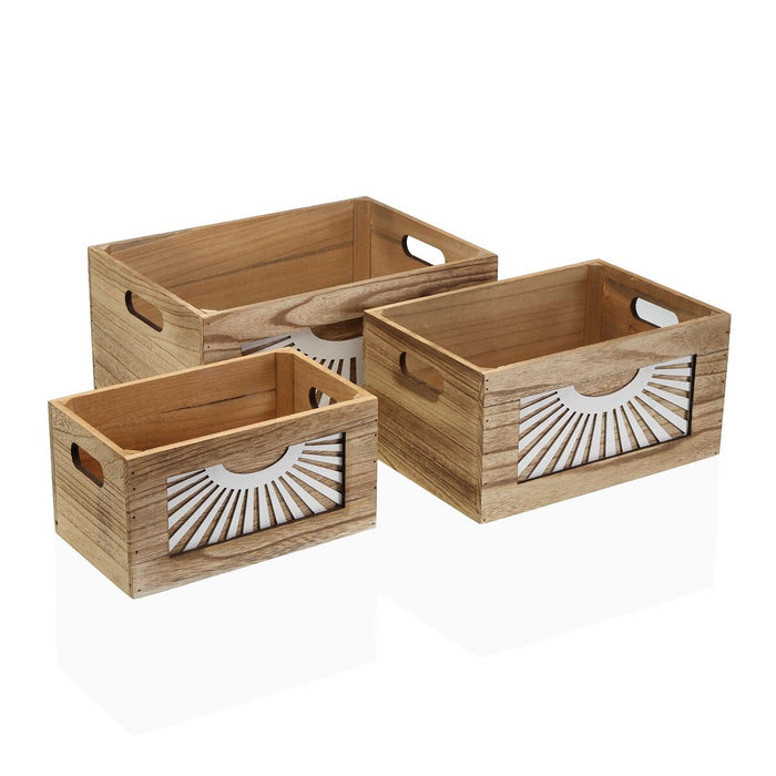 Кошница Versa Adda Дървен 26 x 18 x 36 cm 36 x 26 x 18 cm 31 x 21 x 26 cm 26 x 16 x 14 cm
