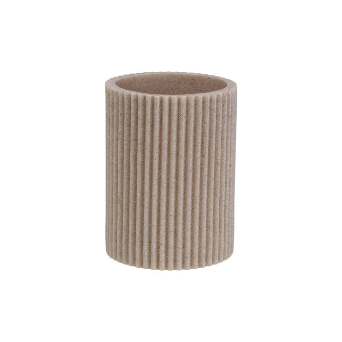 Поставка за четка за зъби Versa Бежов Смола 6,9 x 10,2 x 6,9 cm