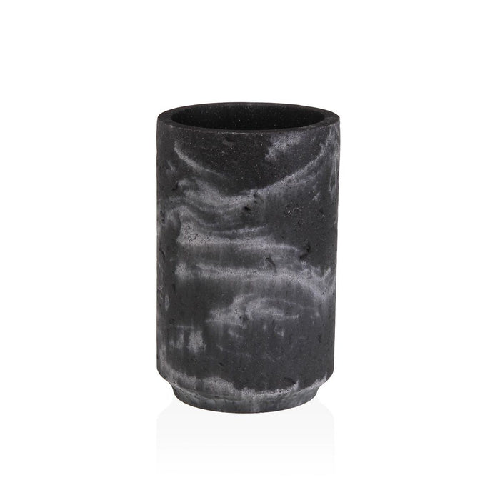 Поставка за четка за зъби Versa Черен Смола 6,9 x 10,2 x 6,9 cm