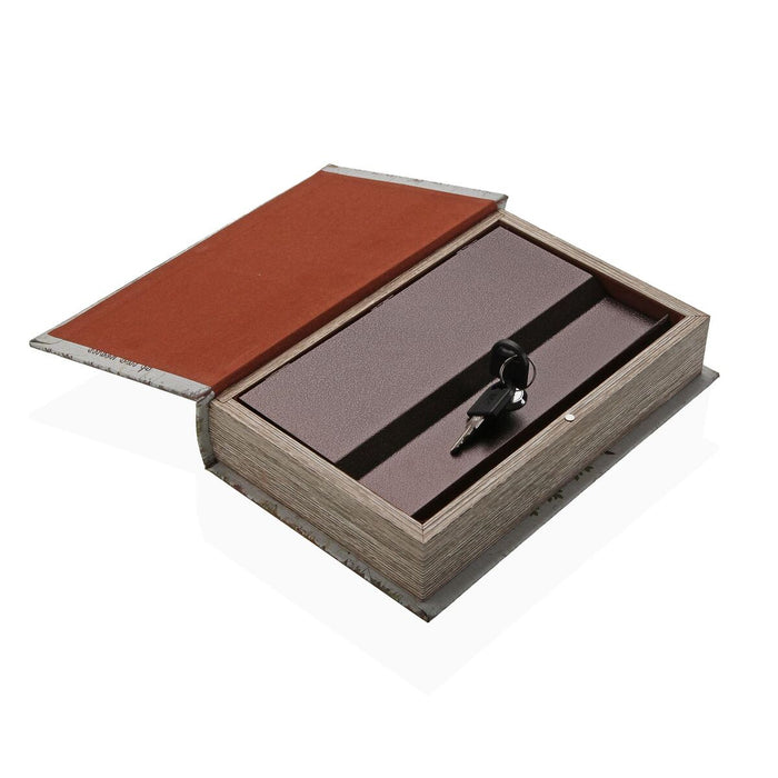 Декоративна кутия Versa Пластно Дървен MDF Дърво Книга