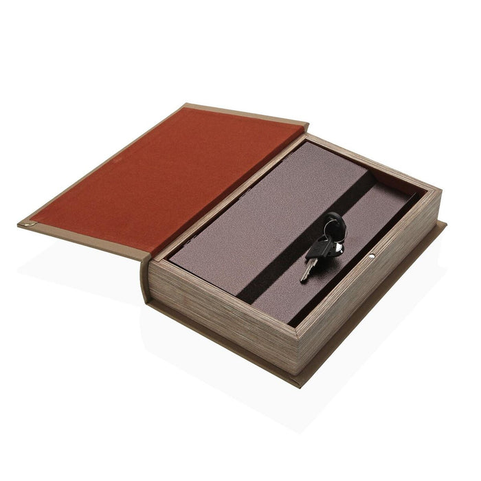 Декоративна кутия Versa Пластно Дървен MDF Книга Ваза