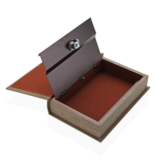 Декоративна кутия Versa Пластно Дървен MDF Книга Ваза