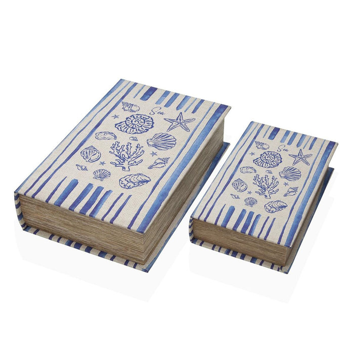 Декоративна кутия Versa Пластно Дървен MDF Книга