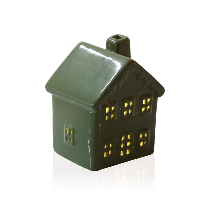 Декоративна фигурка Versa Зелен Къща 5,8 X 8 X 6,7 CM Декоративна фигурка