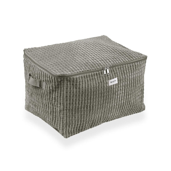 Кутия за Съхранение Versa Corduroy 38 x 26 x 26 cm Каки