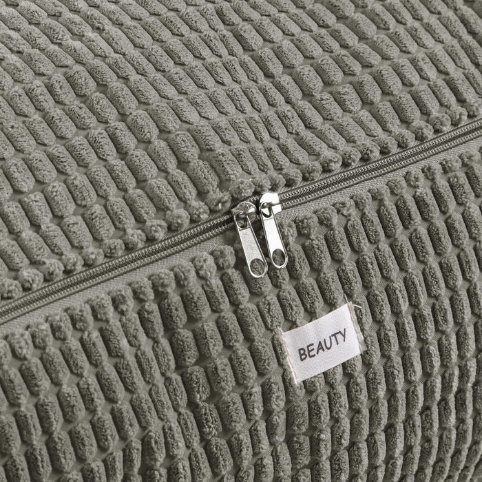 Кутия за Съхранение Versa Corduroy 38 x 26 x 26 cm Каки