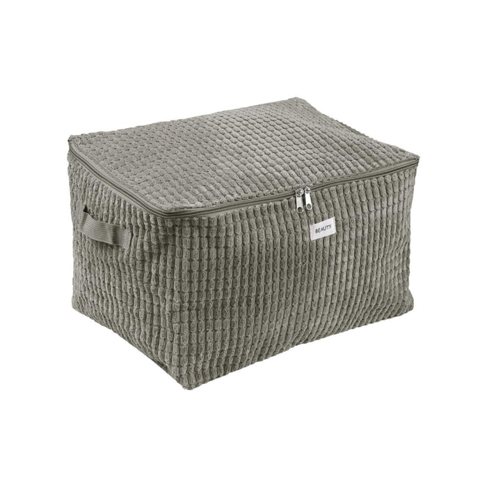 Кутия за Съхранение Versa Corduroy 38 x 26 x 26 cm Каки