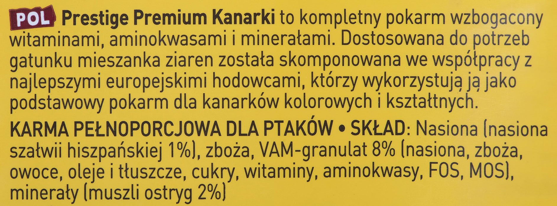 VERSELE LAGA Prestige Premium Canaries - Canary Food - 2,5 кг