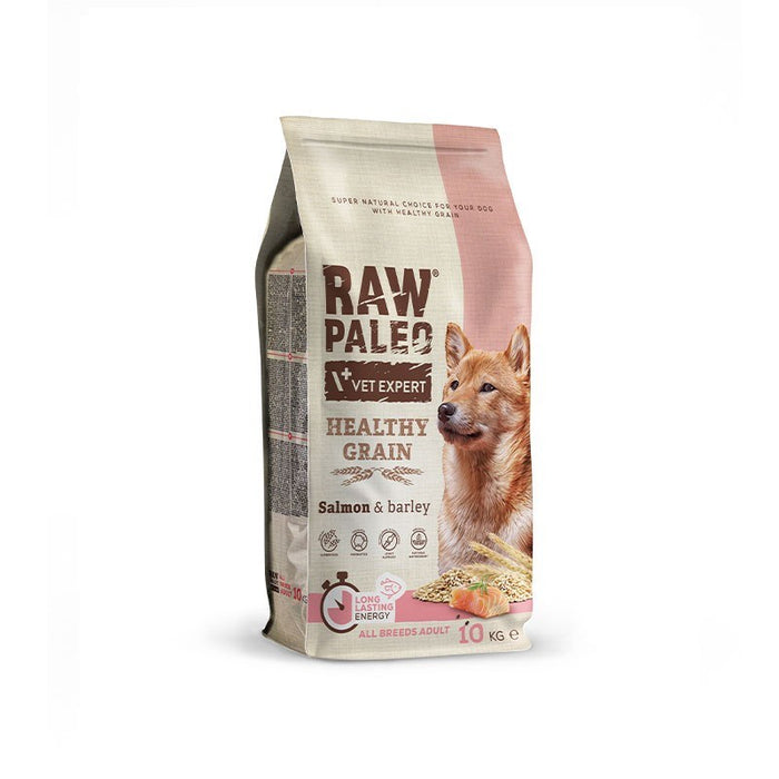 VET EXPERT Raw Paleo Healthy Grain Adult Salmon and Barley - суха храна за кучета - 10 кг