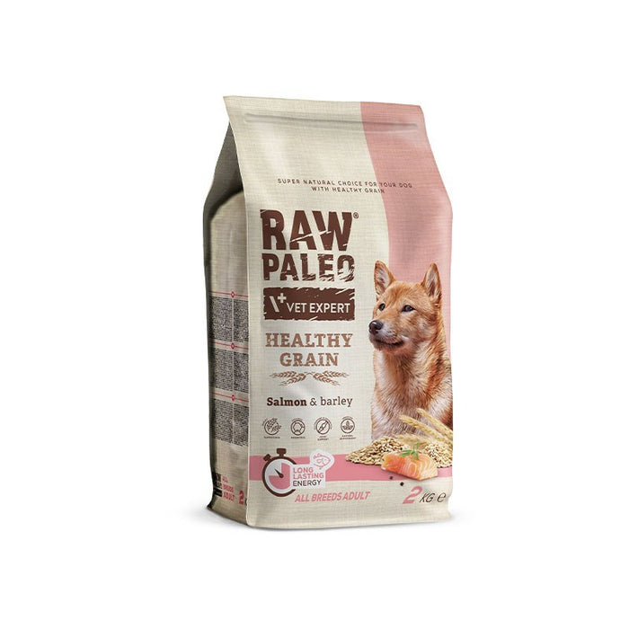 VET EXPERT Raw Paleo Healthy Grain Adult Salmon and Barley - суха храна за кучета - 2 кг