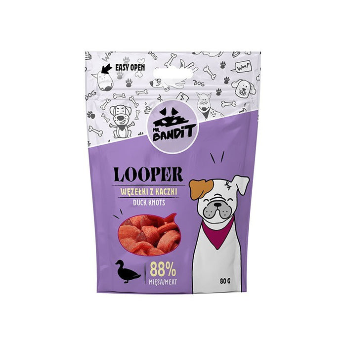 Г-Н. BANDIT LOOPER Duck Knots - лакомство за кучета - 80гр