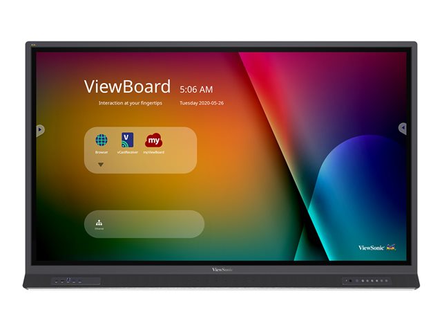VIEWSONIC IFP6562 64,5 инча 20 точки Multi PCap Touch 9H закалено стъкло 33840x2160 350 nits 1200:1