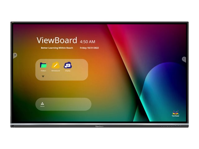 VIEWSONIC IFP7550-5F 75 инча 40 точки сензорен 7H AG 3840x2160 400 nits 1200:1 64GB съхранение 8GB RAM