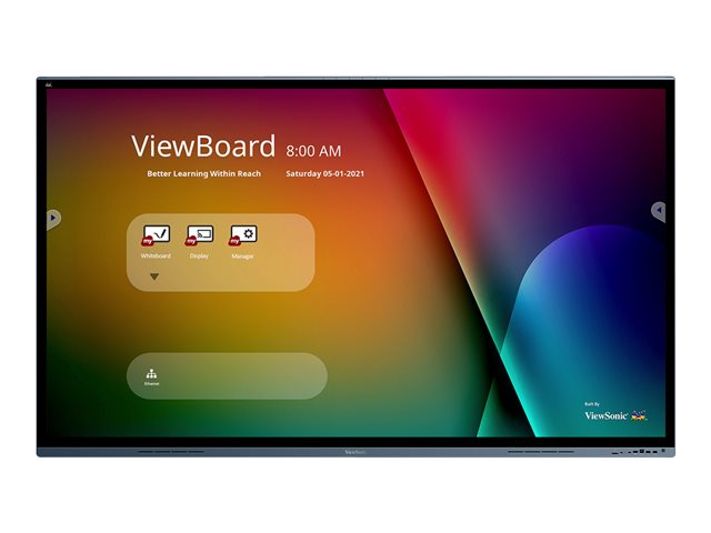 VIEWSONIC IFP8662 85,6 инча 20 точки Multi PCap Touch 9H закалено стъкло 3840x2160 350 nits 1200:1