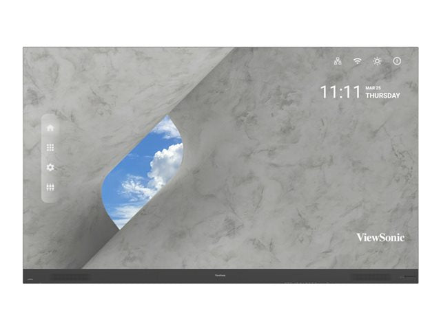 VIEWSONIC LDP108-121 108 инча 1920x1080 25 mm дебелина Android 9.0 100-500 nits Пълна предна поддръжка H/K високоговорител HDbaseT