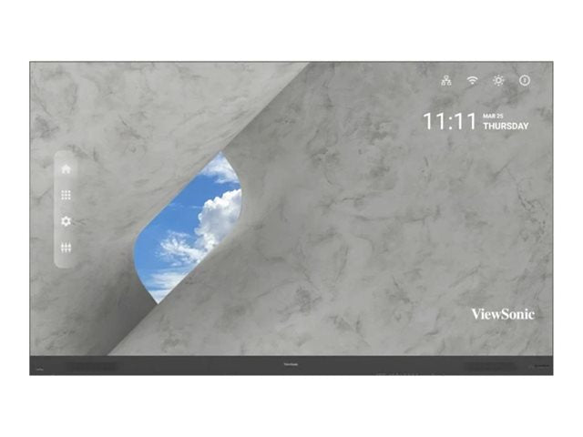 VIEWSONIC LDP163-181 163 инча 1920x1080 25 mm дебелина Android 9.0 100-600 nits Пълна предна поддръжка H/K високоговорител HDbaseT