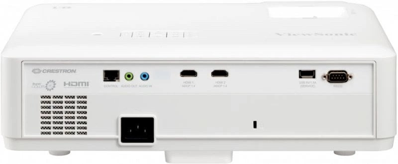 VIEWSONIC LS610WH Beamer WXGA 3000000:1 контрастен LED източник на светлина TR1.37-1.64 1.2x увеличение HDMI x2 10W SPK HV keystone LAN контрол