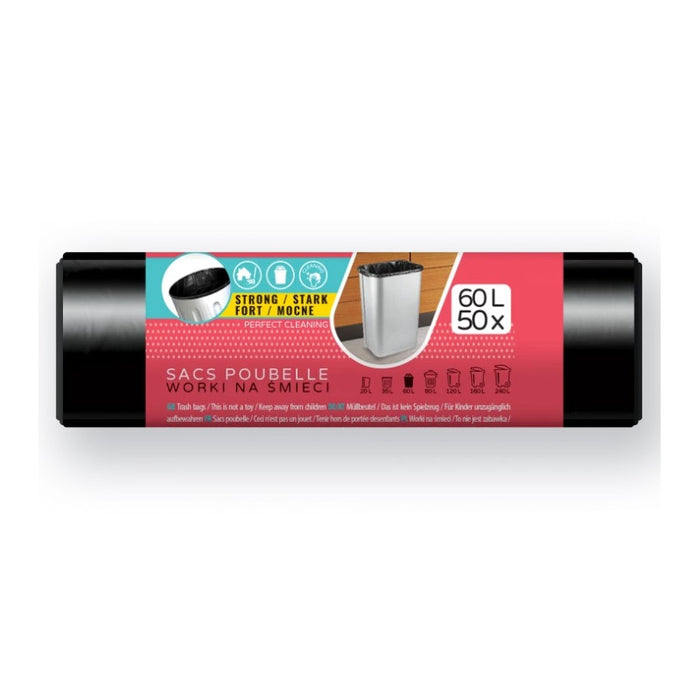 ТОРБИ ЗА СМЕТ BLACK 60L HD 50 БР. STANDARD VIGO