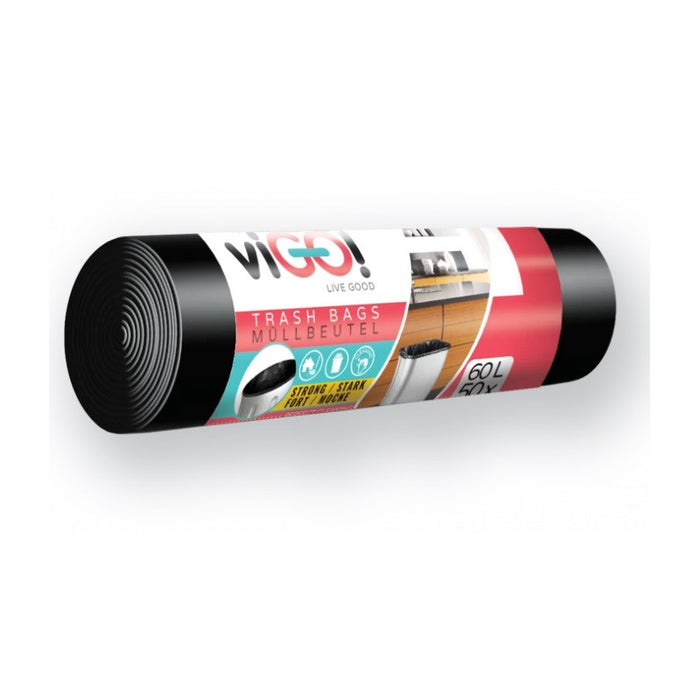 ТОРБИ ЗА СМЕТ BLACK 60L HD 50 БР. STANDARD VIGO