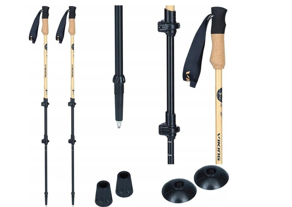Трекинг щеки Viking Bamboo Pro Кафяви 65-135