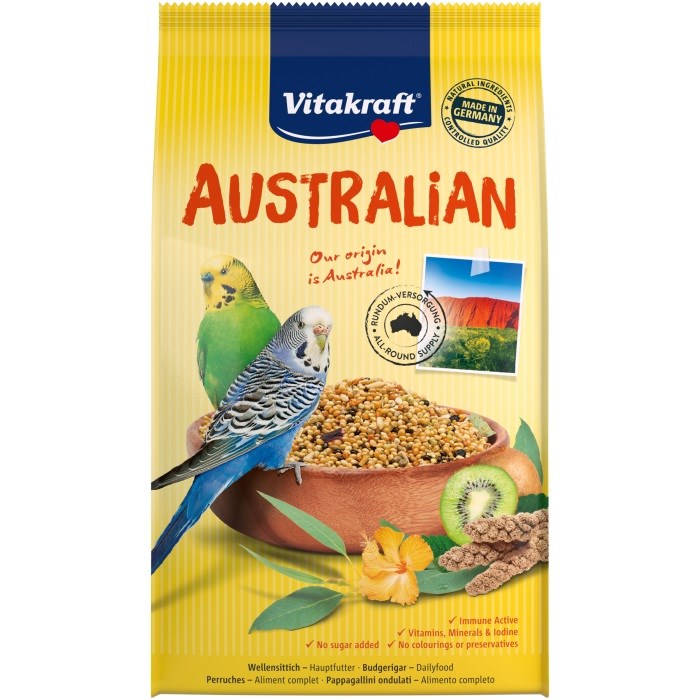 VITAKRAFT Australian - храна за вълнисти папагалчета - 800гр