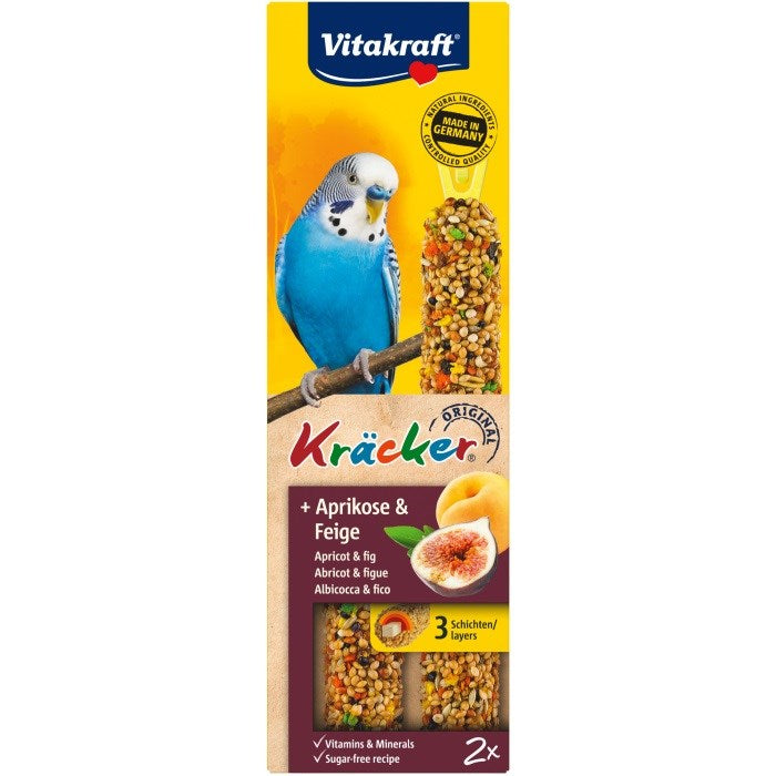 VITAKRAFT Kräcker Кайсия със смокиня - лакомства за вълнисти папагалчета - 2 бр.