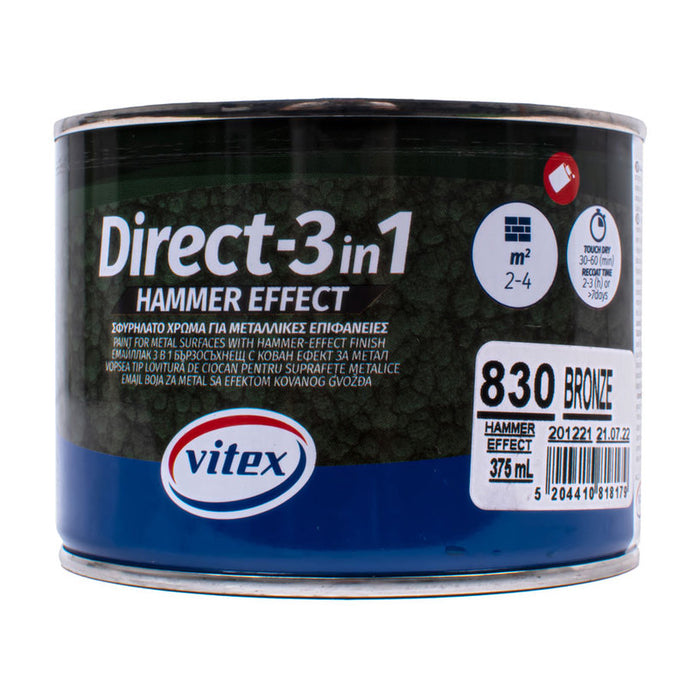 DIRECT 3В1 ЕМАЙЛЛАК NO 830 ХАМЪР ЕФЕКТ 375 ML VITEX