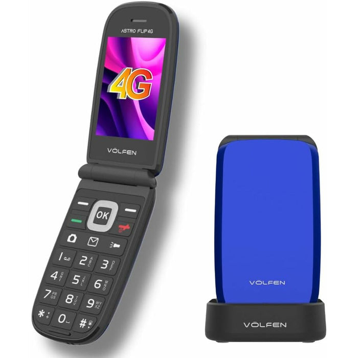 Мобилен телефон за по-възрастни хора Volfen ASTRO FLIP 48 MB 2,8" Син 4G