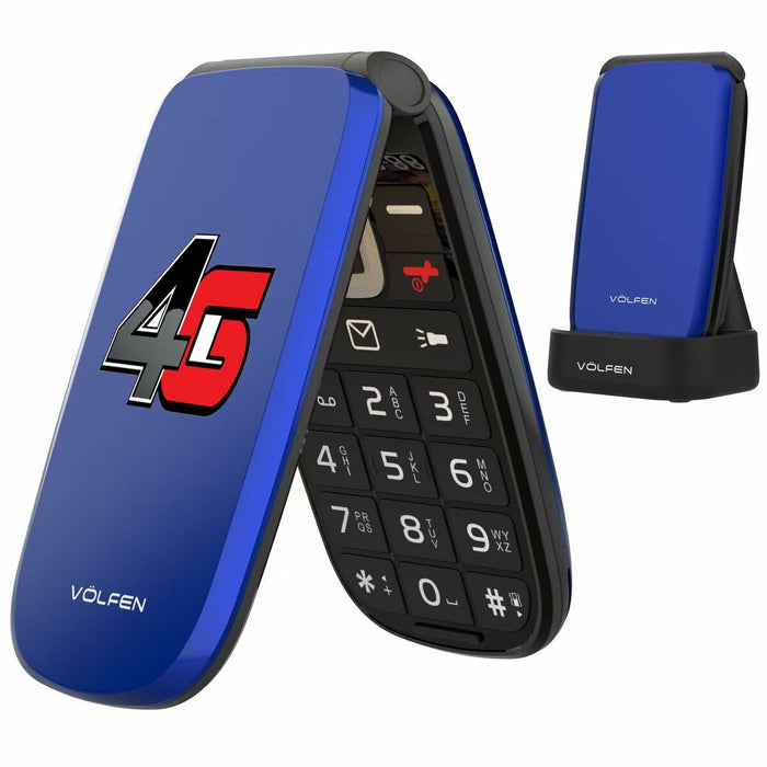 Мобилен телефон за по-възрастни хора Volfen ASTRO FLIP 48 MB 2,8" Син 4G