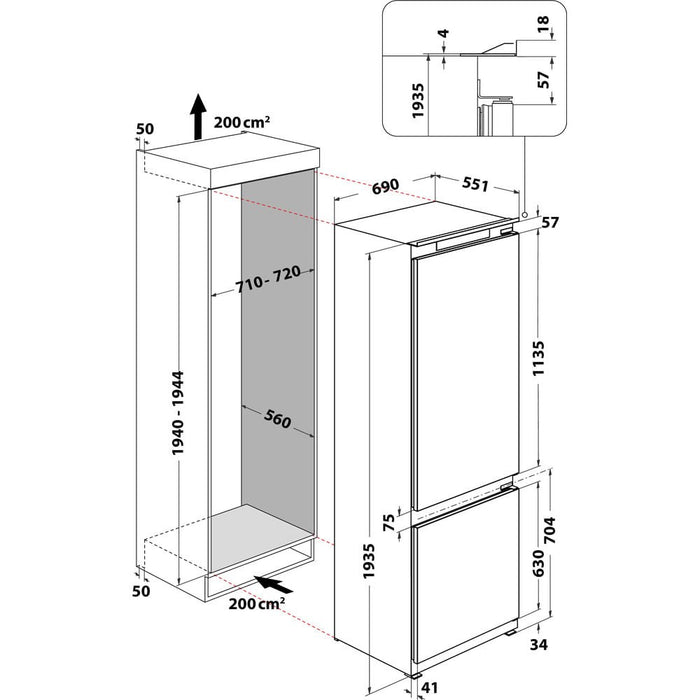 Whirlpool WH SP70 T122 Вграден 394 LD Бял
