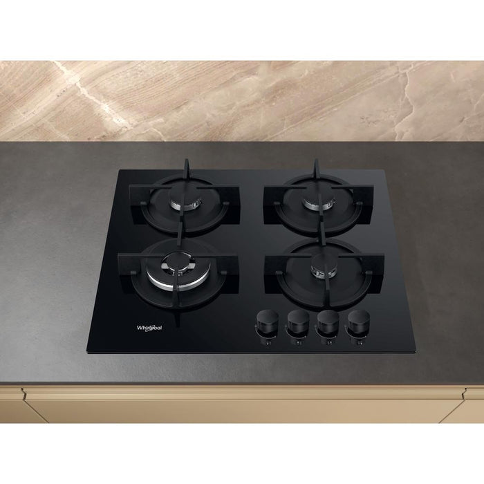 Whirlpool AKT 625/NB1 Черен Вграден 59 см газ 4 зони