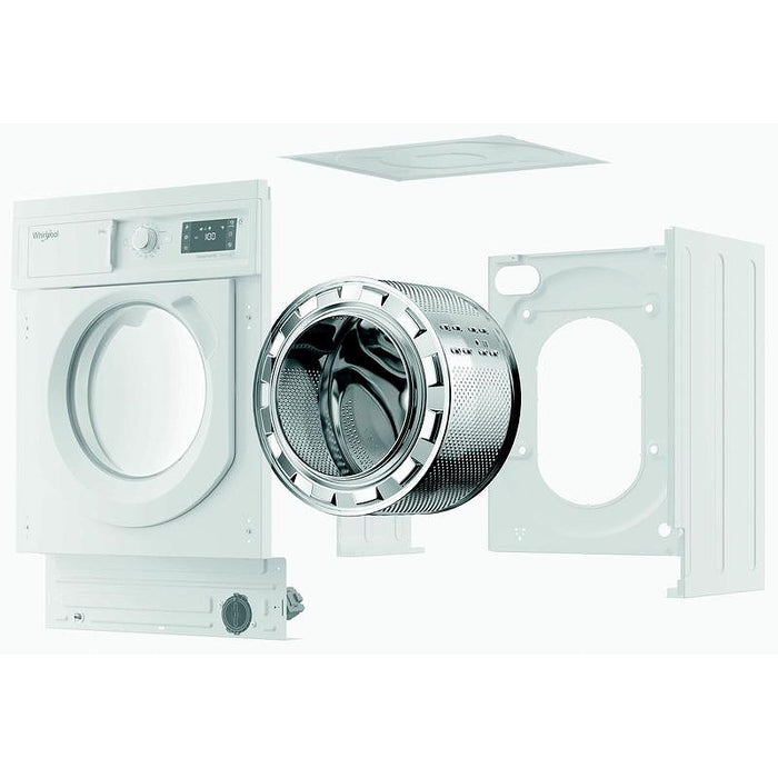 Вградена пералня със сушилня Whirlpool BI WDWG 961485 EU*** , 1400 об./мин., 6 kg, 9.00 kg, B , D , Бял