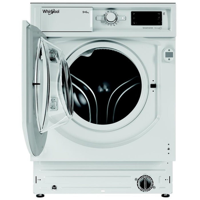 Вградена пералня със сушилня Whirlpool BI WDWG 961485 EU*** , 1400 об./мин., 6 kg, 9.00 kg, B , D , Бял