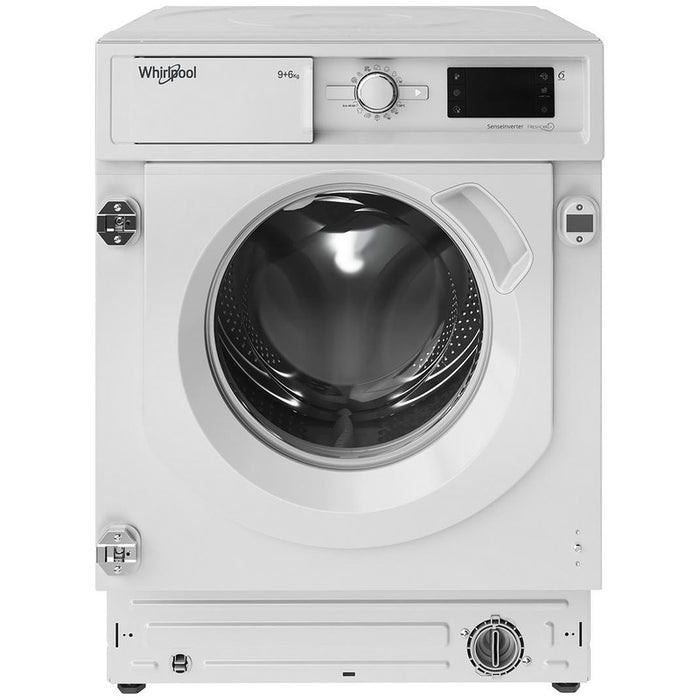 Вградена пералня със сушилня Whirlpool BI WDWG 961485 EU*** , 1400 об./мин., 6 kg, 9.00 kg, B , D , Бял