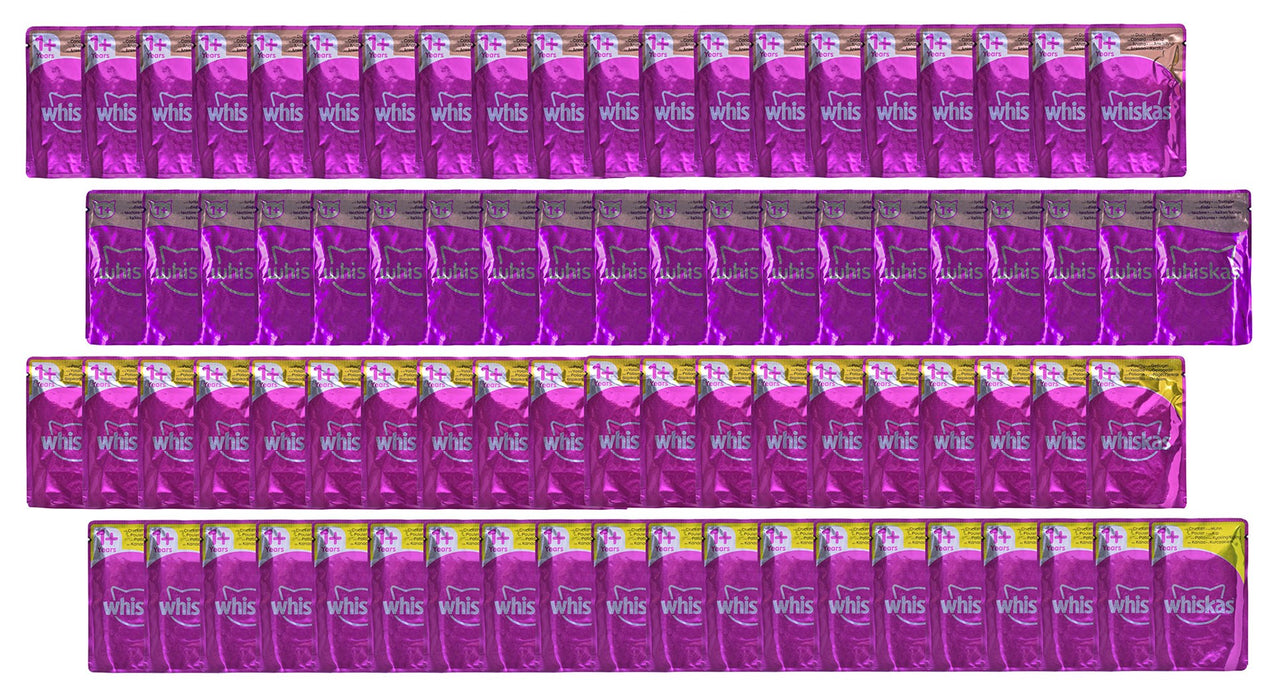 WHISKAS Poultry Feasts in Jelly - мокра храна за котки - 80x85гр