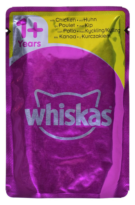 WHISKAS Poultry Feasts in Jelly - мокра храна за котки - 80x85гр