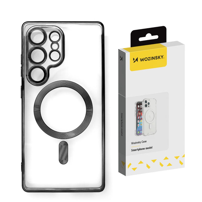 Wozinsky Electroplated Magsafe калъф за Samsung Galaxy S24 FE - черен