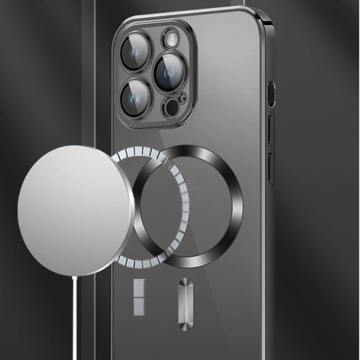 Wozinsky Electroplated Magsafe калъф за Samsung Galaxy S24 FE - черен