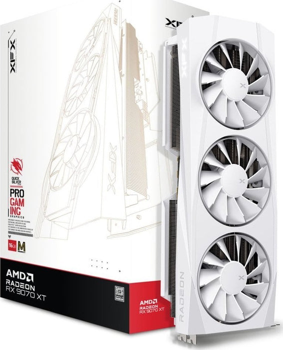 Графична карта. XFX Swift RX 9070 Бял 3-ВЕНТИЛАТОР GAM E 16G