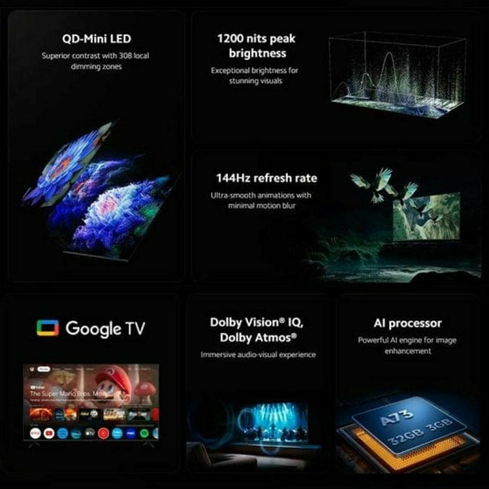 Смарт телевизор Xiaomi MINILED 2025 LED 4K Ultra HD 75"