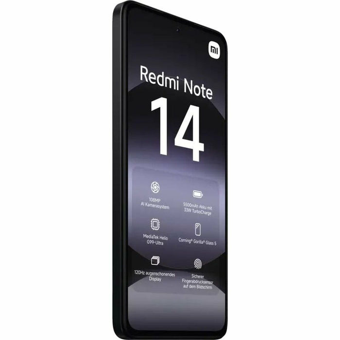 Смартфони Xiaomi Redmi Note 14 Octa Core 6 GB RAM 128 GB Черен 6,67"