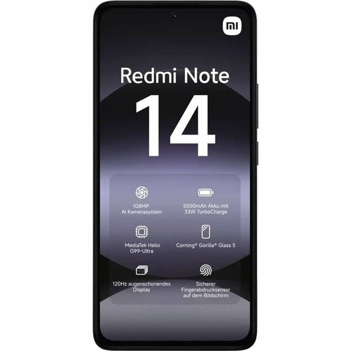 Смартфони Xiaomi Redmi Note 14 Octa Core 6 GB RAM 128 GB Черен 6,67"
