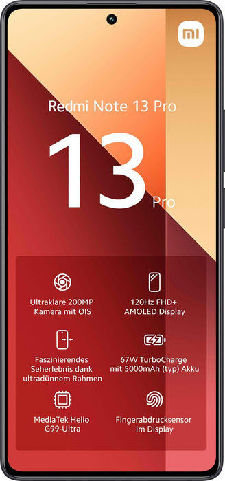 Смартфон Xiaomi Redmi Note 13 Pro 4G 8/256GB Midnight Black
